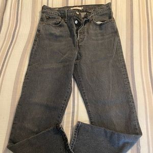 Levi Black Denim Wedgie Straight Jeans - Size 26